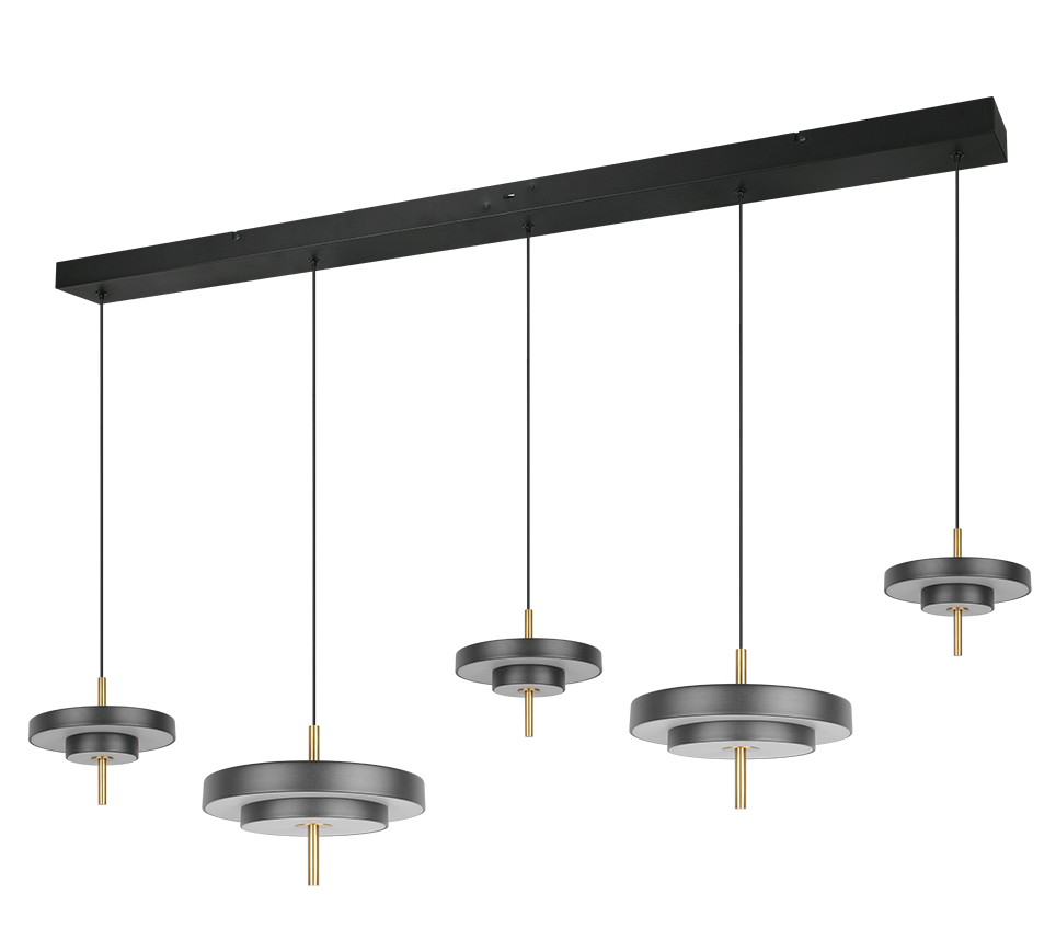 Trio Keaton Lámpara de techo colgante 5 luces CCT regulable 340210580