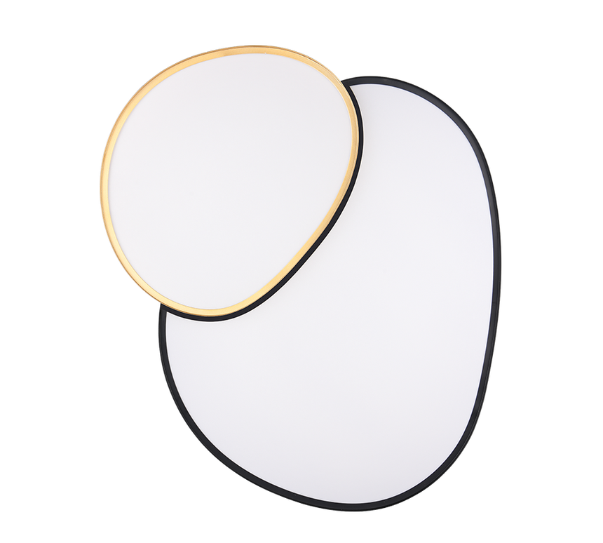 Plafón/Aplique LED Rise 45W negro y oro regulable con mando Trio 647519280