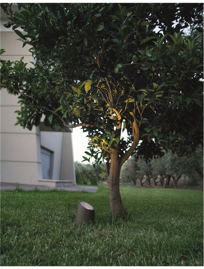 Baliza de jardín Nova Luce Fox gris LED GU10 IP65 9470581