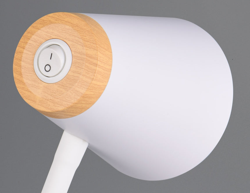 Lámpara de pie Trio Pongo LED blanco 3000K 145cm R45831101 - vista alternativa