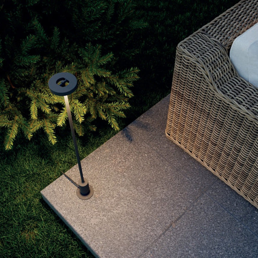 Redo Elfic 900 Estaca/baliza de jardín 90cm LED 3000K gris oscuro 90464 - vista alternativa