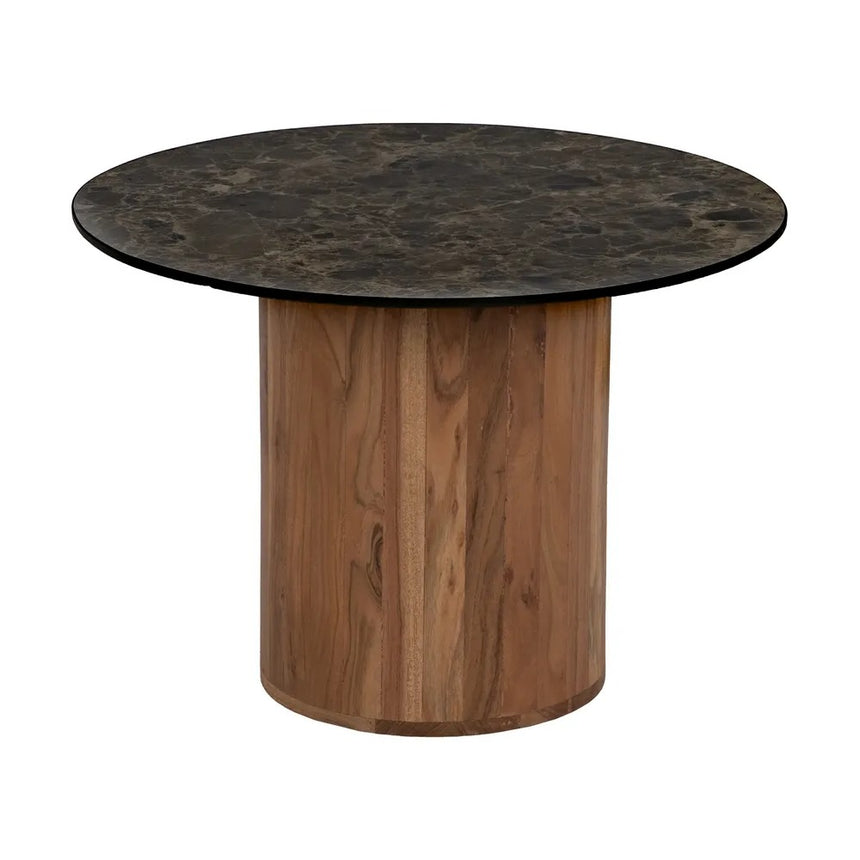 IXI614845 MARBLE/WOOD DINING TABLE 120X76