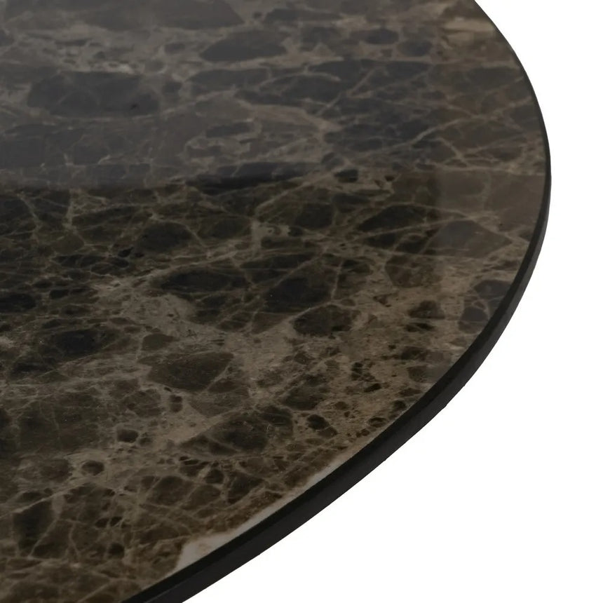 IXI614845 MARBLE/WOOD DINING TABLE 120X76