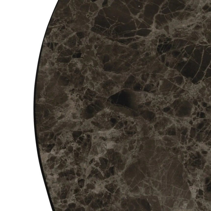 Mesa de centro grande madera cerámica negra 614845-1