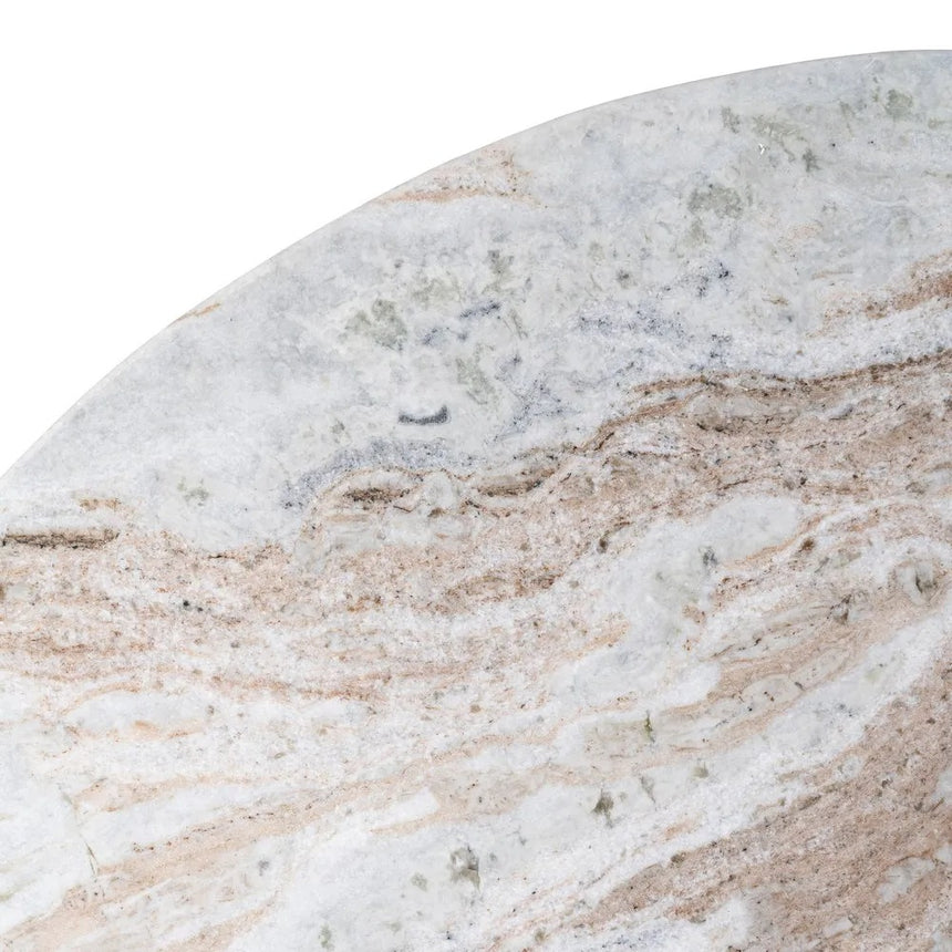 Mesa comedor mármol y madera 120x120x76cm 614757