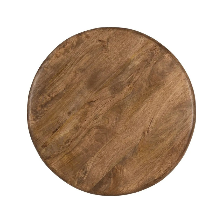 Mesa de centro grande madera de mango marrón 80x80x41cm 612805-1