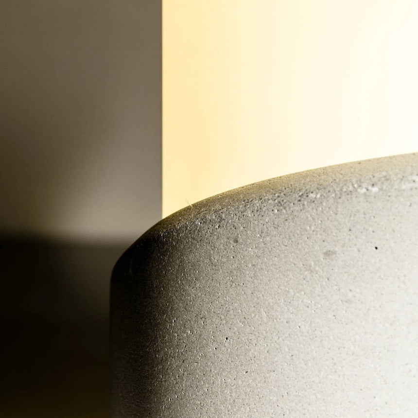 Baliza de exterior Faro Block 70cm E27 LED gris IP65 opal 74142