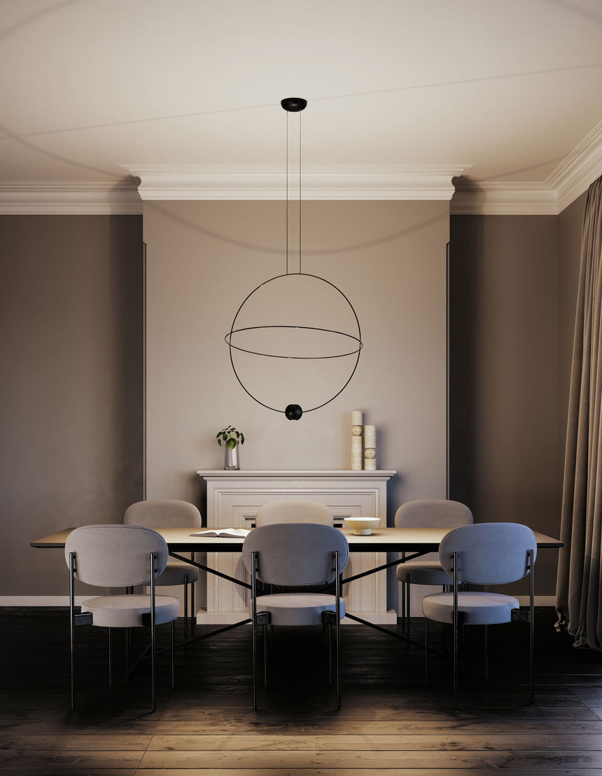 ELARA LARGE PENDANT GLOSSY/EXTRA MATTE BLACK 3000K