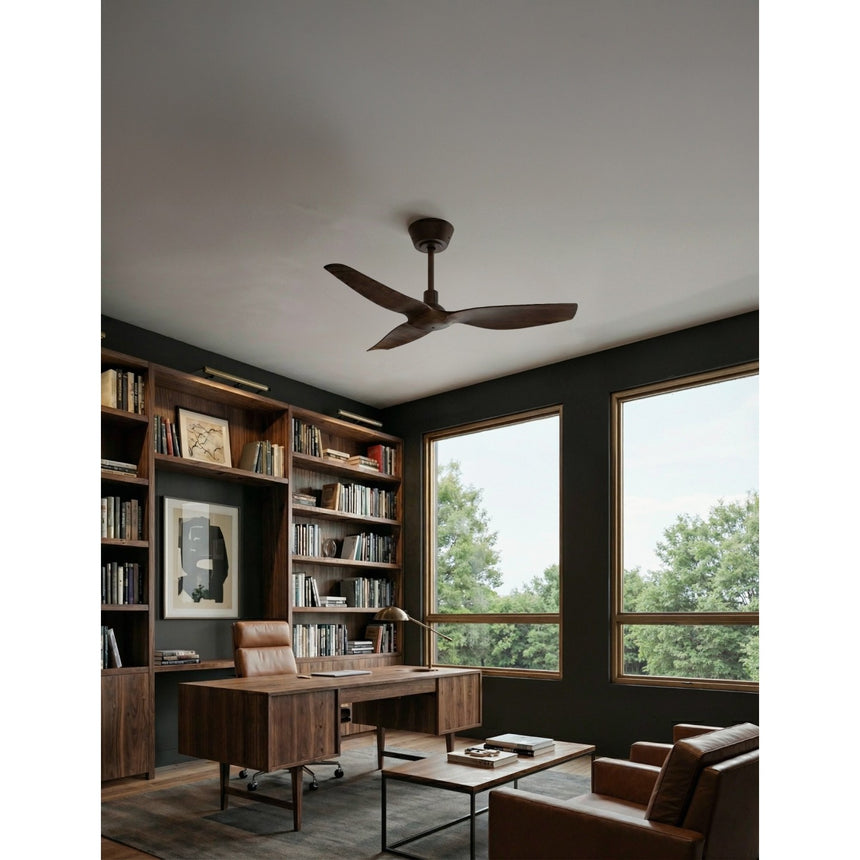 Ventilador de techo Sulion Ivy Neo 100cm marrón motor DC con mando — vista 2