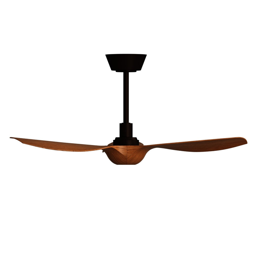 Ventilador de techo con luz Sulion Ivy Neo 100cm LED marrón y madera media motor DC — vista 3