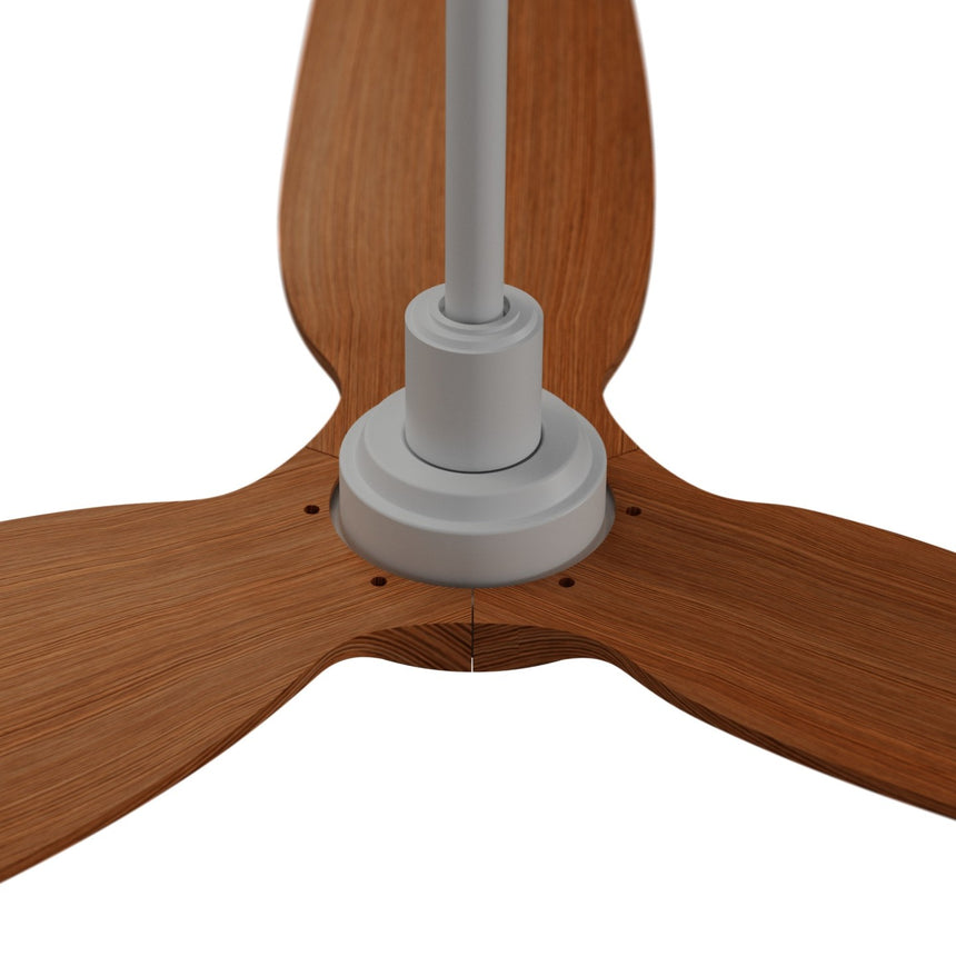 Ventilador de techo Sulion Ivy Neo 132cm blanco y madera media motor DC con mando — vista 5