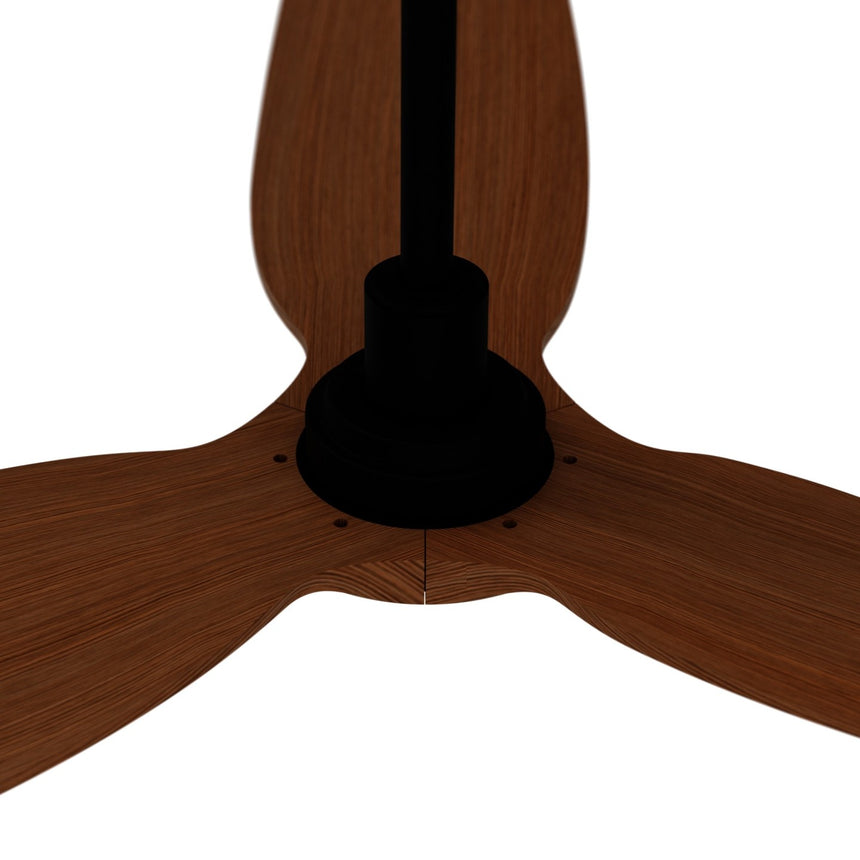 Ventilador de techo Sulion Ivy Neo 132cm negro y madera media motor DC con mando — vista 5