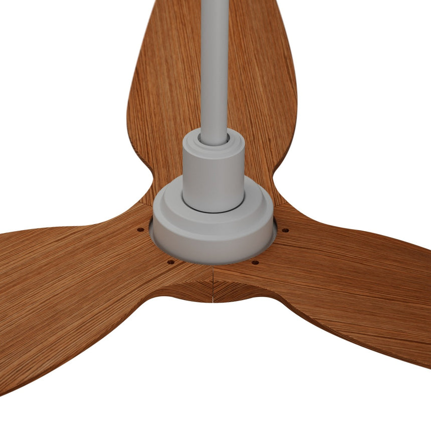 Ventilador de techo Sulion Ivy Neo 100cm blanco y madera media motor DC con mando — vista 5