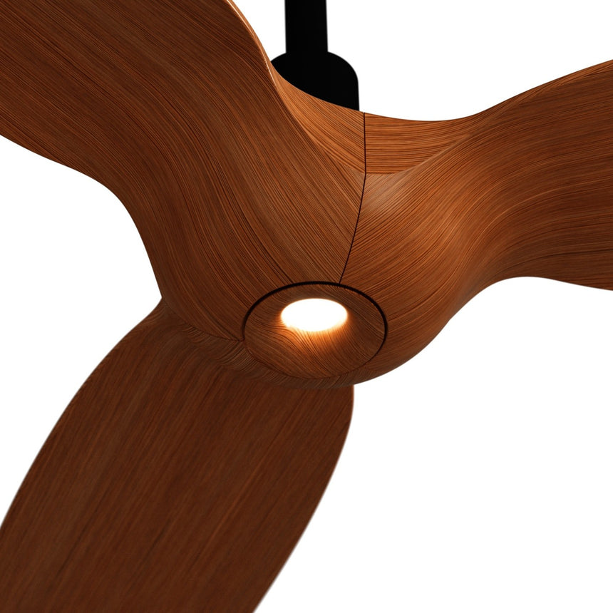 Ventilador de techo con luz Sulion Ivy Neo 132cm LED negro y madera media motor DC CCT — vista 8