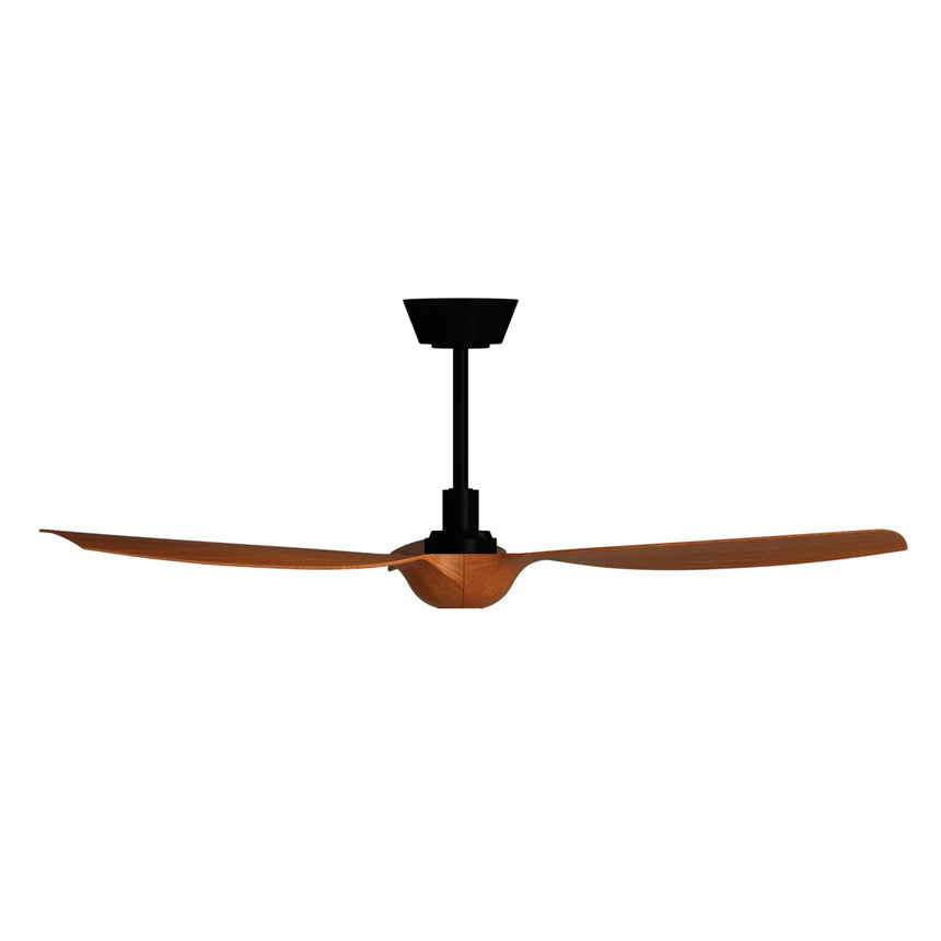 Ventilador de techo con luz Sulion Ivy Neo 132cm LED negro y madera media motor DC CCT — vista 3