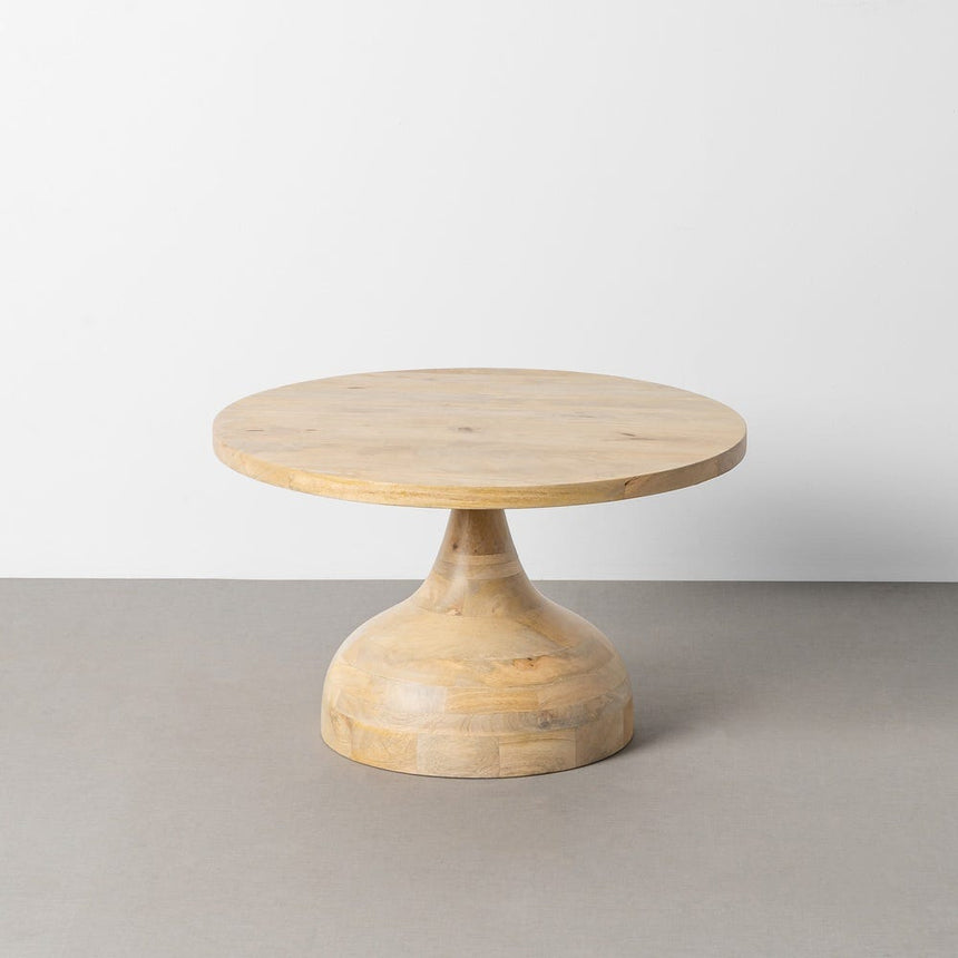Mesita auxiliar IXIA 616495 de madera de mango natural en un interior