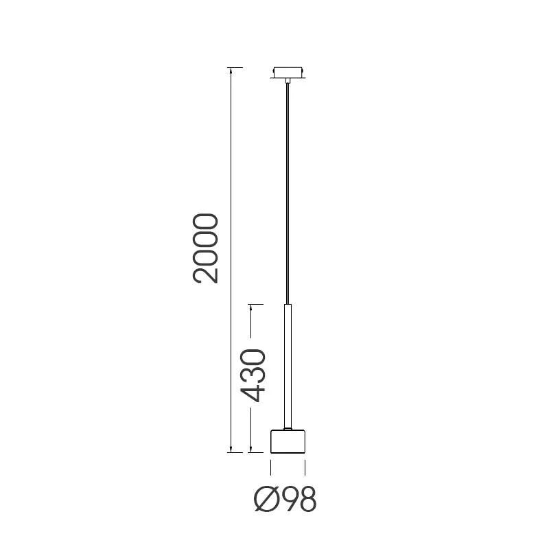 Mantra Tonic 1-Light Clear Pendant Light 7874