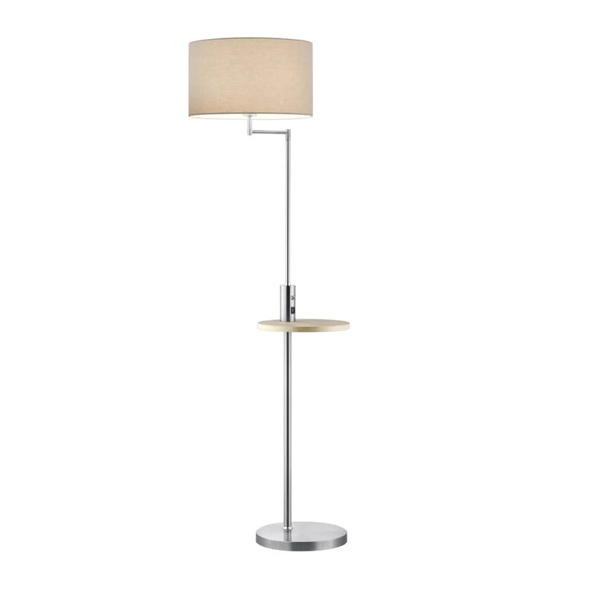 Trio Claas Matte Nickel Metal Floor Lamp 400400107