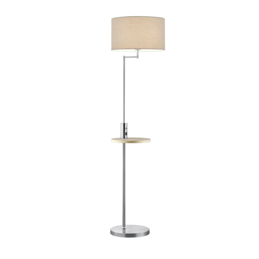 Trio Claas Matte Nickel Metal Floor Lamp 400400107