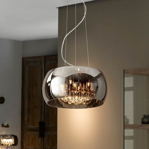 Schuller Argos Lámpara de techo colgante cromo espejado 508718