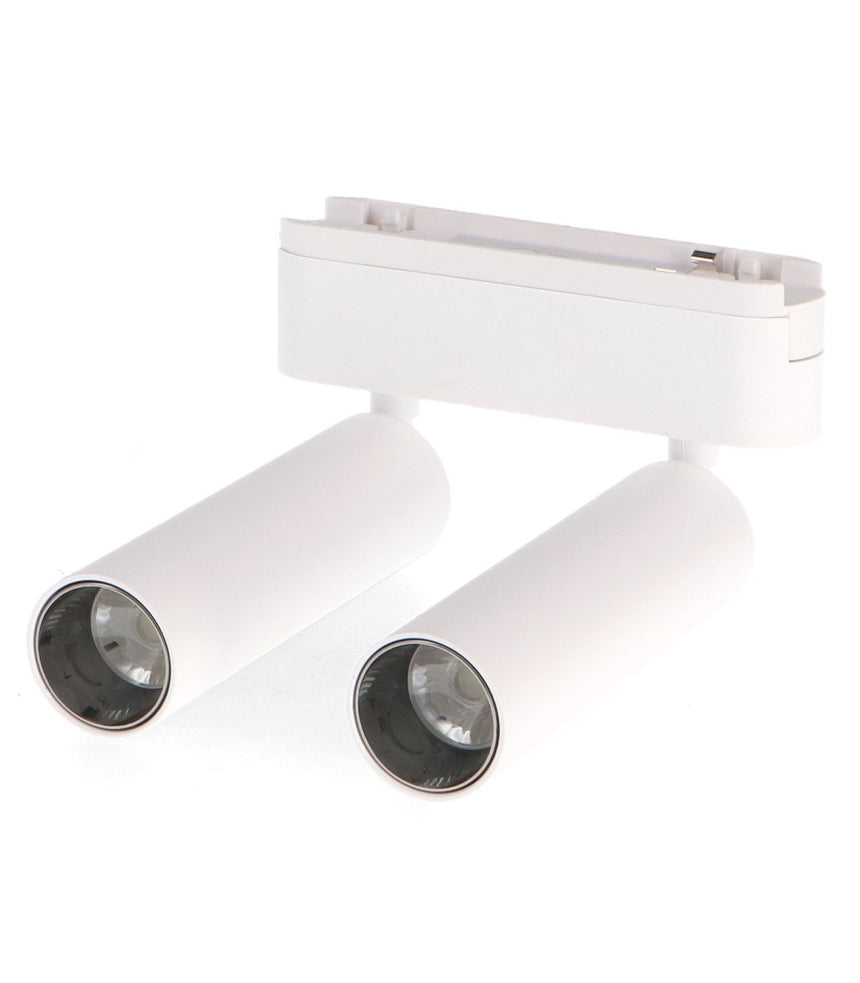 LEDME Mildean LMGA4018 blanco con dos focos, carril magnético de 5 mm