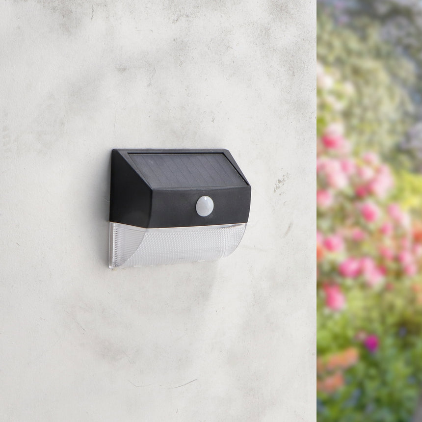 LEDME MUS Aplique LED de pared exterior solar y con sensor de movimiento 4500K LM6434