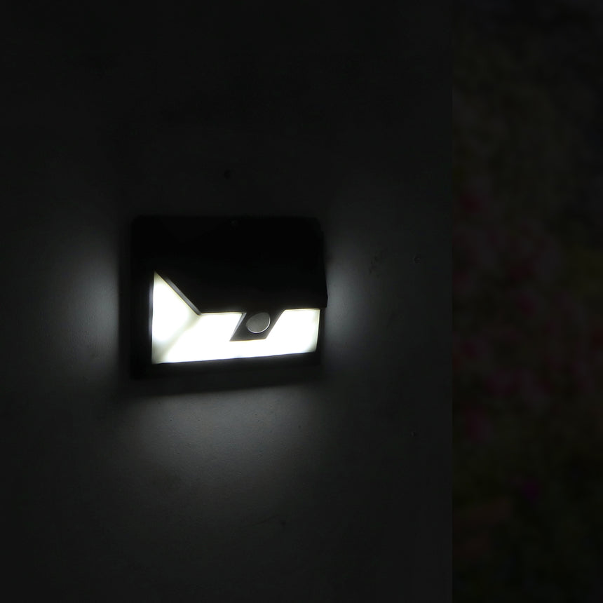 LEDME MUSTANG Aplique LED de pared exterior solar y con sensor de movimiento 4500K 6437