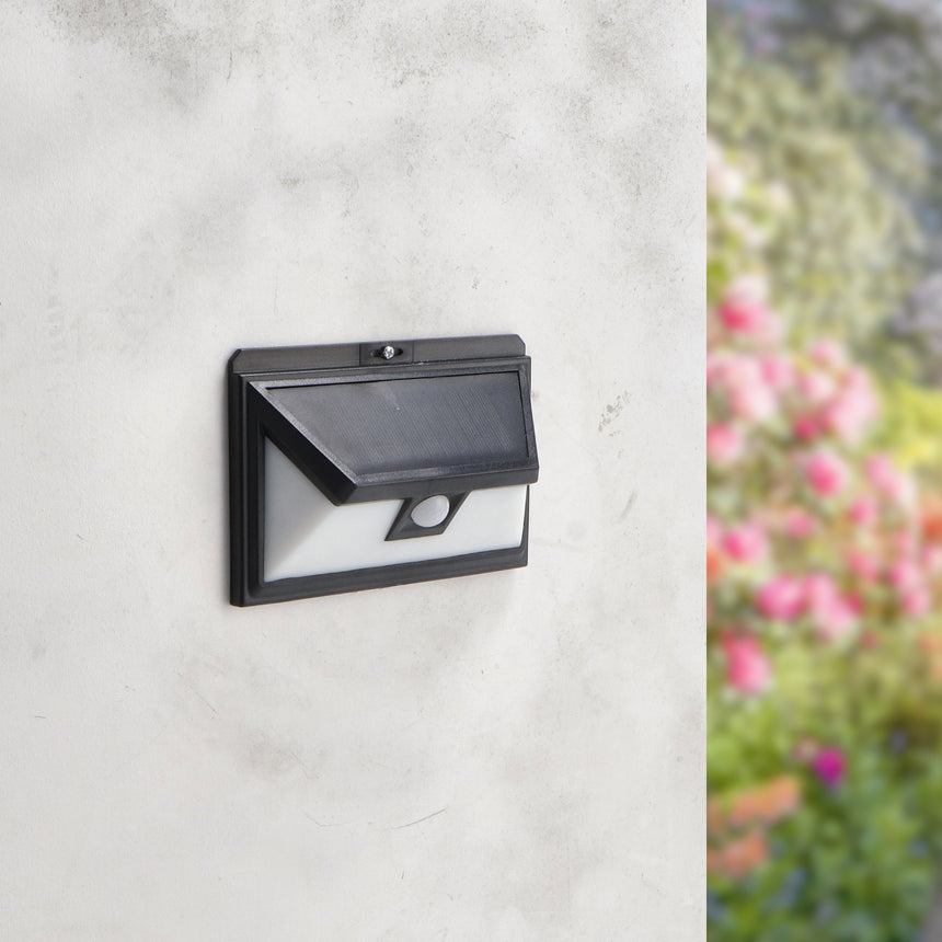 LEDME MUSTANG Aplique LED de pared exterior solar y con sensor de movimiento 4500K 6437