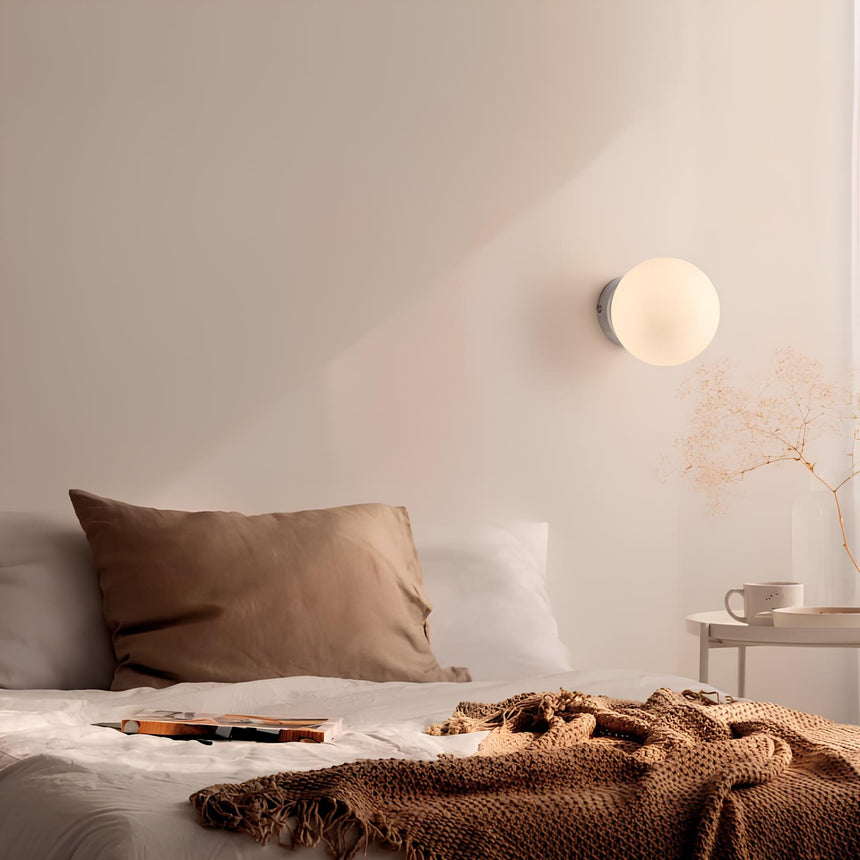 MDC Ronda Aplique de pared bola opal dorado mate 577736101