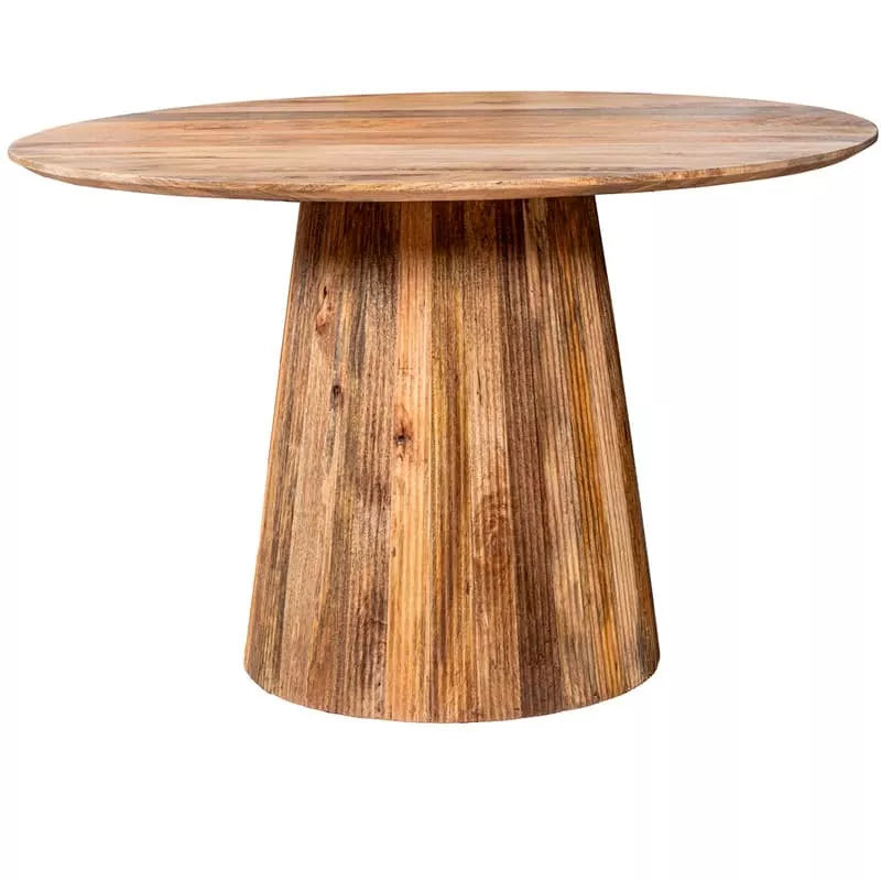Mesa de madera redonda mango 120 x 76 cm 39501