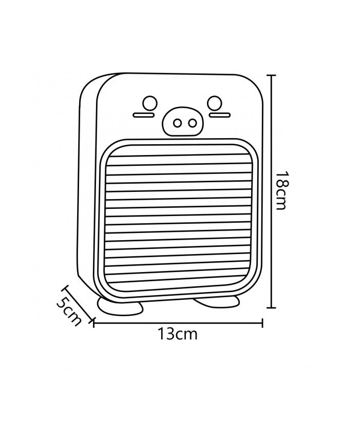 Ventilador de sobremesa AJP Bruma LED blanco Ø13cm 3.5w 16048
