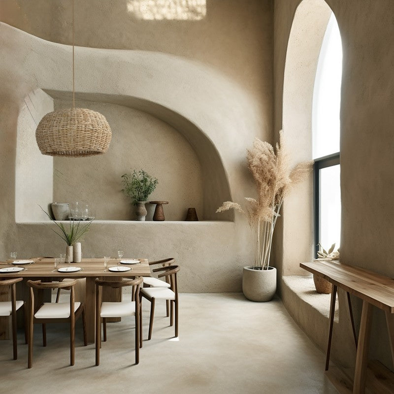 Sulion Nest Lámpara de techo de ratán 1xE27 D580 CABLE natural NEST 1001006