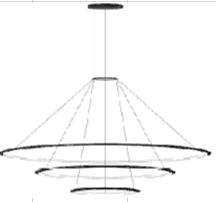 Lámpara de techo colgante LedsC4 Circular Downward 3 Rings ( ) grande LED CS4L-00V9AZDU14