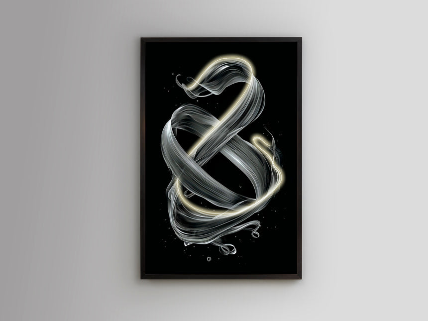 Cuadro con luz LED Schuller Cinetic negro 80x120cm 301381 - vista 2