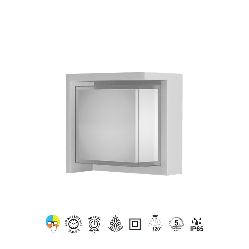 Aplique de exterior Mantra Creek LED 15W IP65 blanco 8864 - instalación