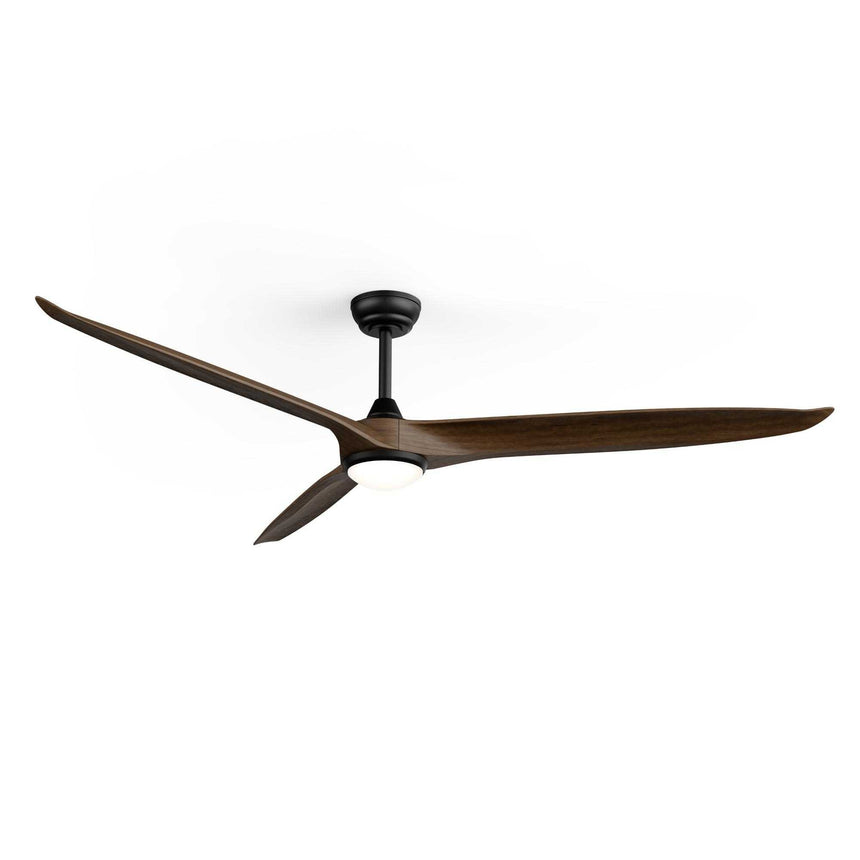 Ventilador de techo con luz Sulion Nova LED madera motor DC