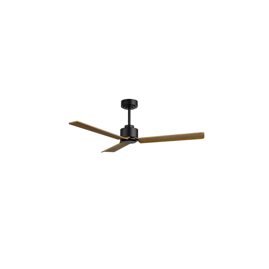 Ventilador de techo con luz Sulion Anne 160cm LED negro y madera motor DC CCT 2245638