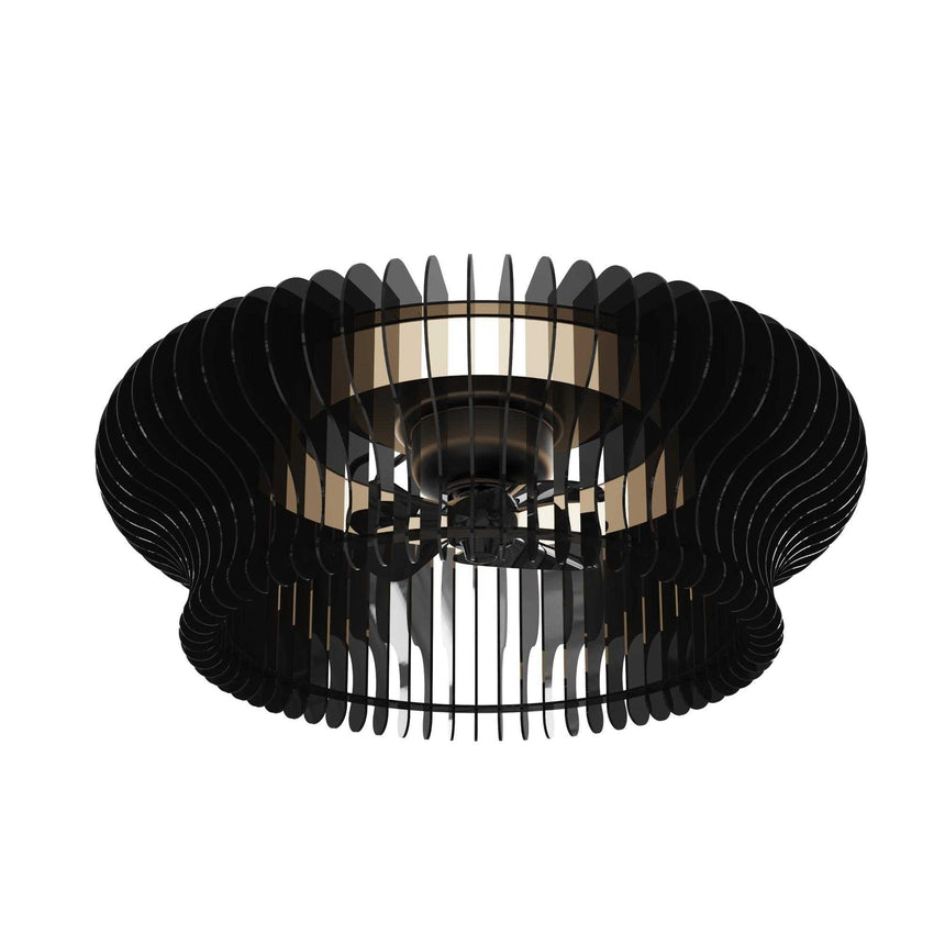 Ventilador de techo con luz Sulion Daya Style LED negro moto