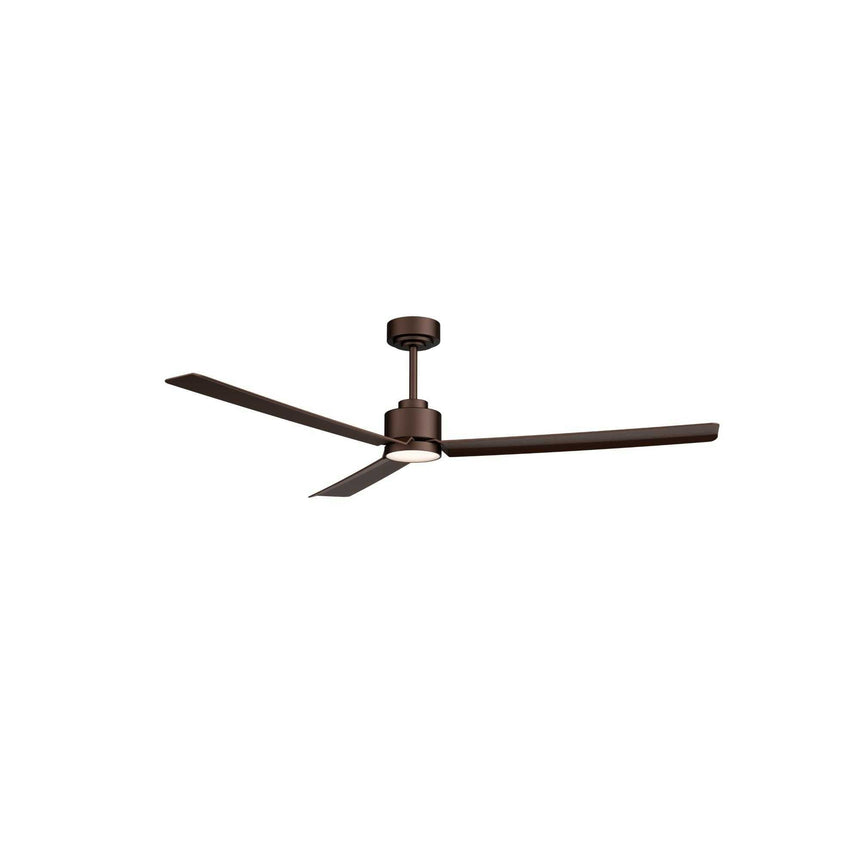 Ventilador de techo Sulion Anne 127cm marrón óxido motor DC con mando temporizador 2245898