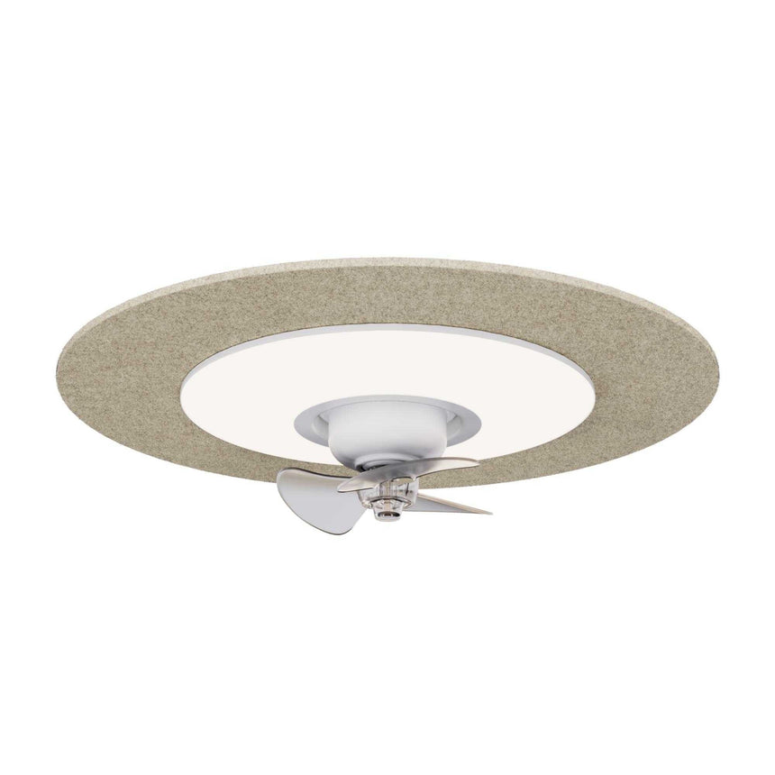 Ventilador de techo con luz Sulion Fono LED beige motor DC c