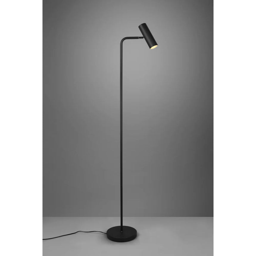 Trio Marley Black Mat Metal Floor Lamp 412400132