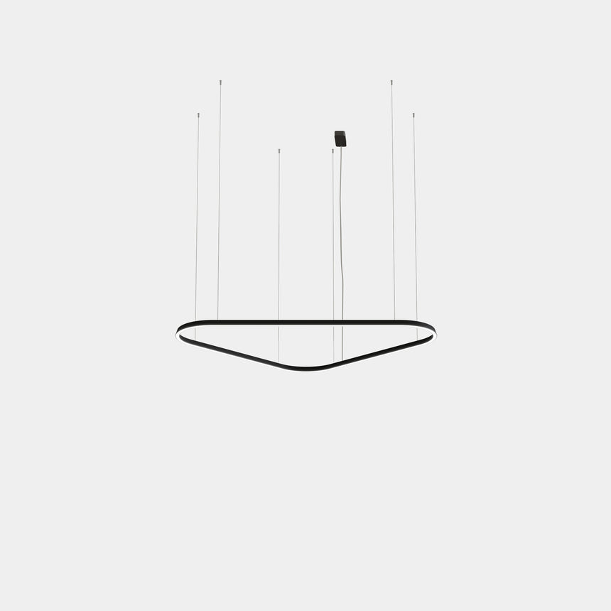 Lámpara de techo colgante LedsC4 Geometric Triangular Surface grande LED TS4X-00V9AZDU05