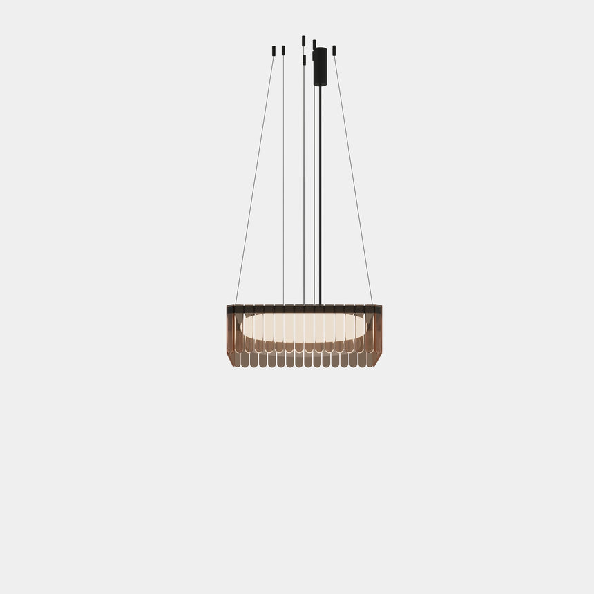Lámpara de techo colgante LedsC4 Scarlett Square Pendant Individual x LED SQPI-A00-SF0000-OSV