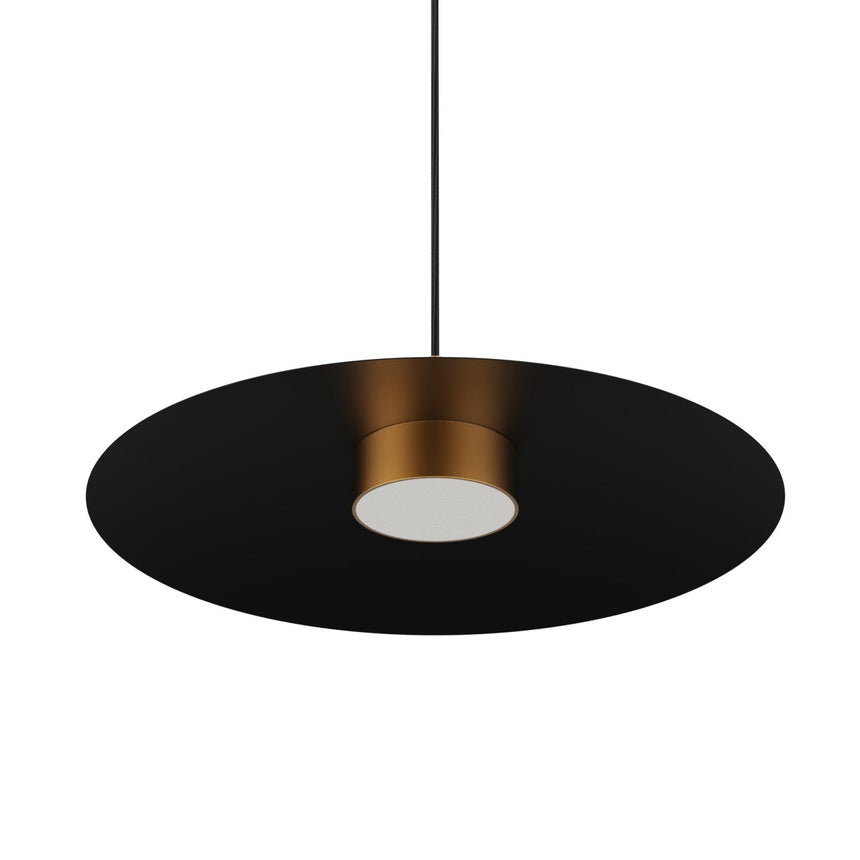 Lámpara de techo colgante Sulion Valentina LED metal CCT Ø50cm 18W latón y tulipa negra — ref. 2191911 (4)