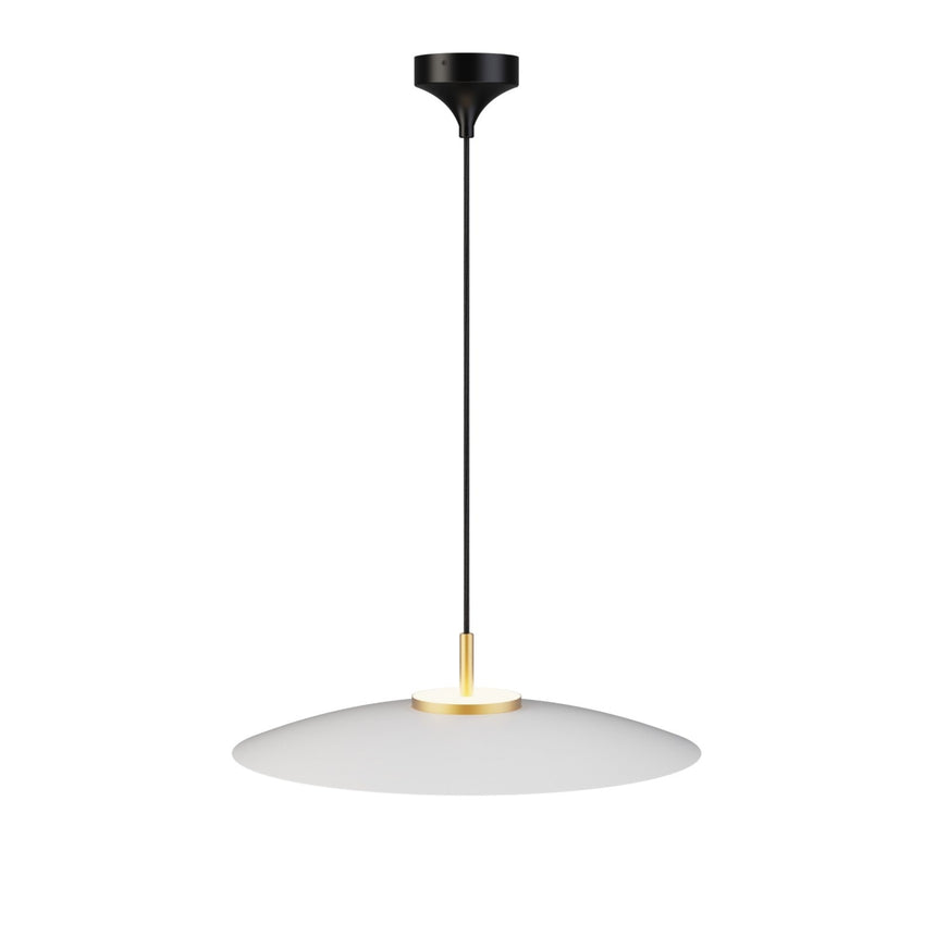 Lámpara de techo colgante Sulion Valentina LED metal CCT Ø50cm 18W latón y tulipa blanca — ref. 2191898 (3)