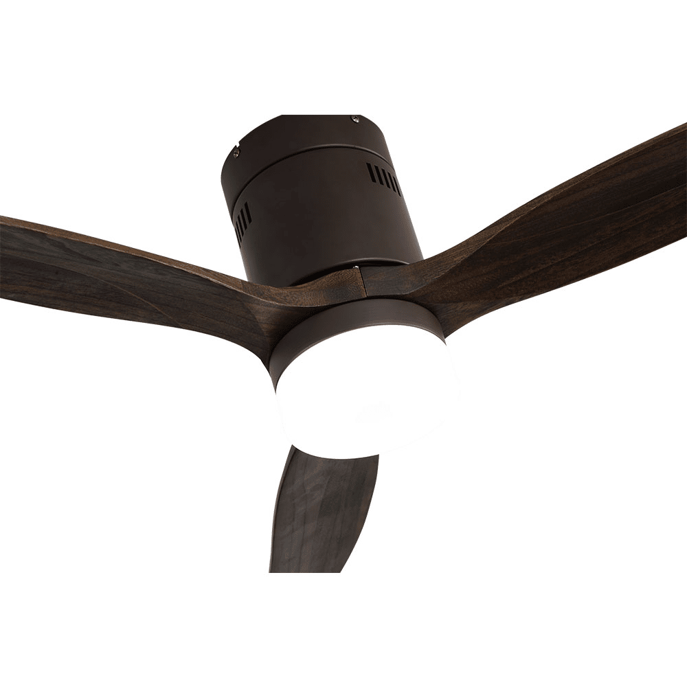 Fabrilamp Aguilón Fan 18w Dc Aguilon brown 3 Oak Blades 5 Speeds W/remote Timer 34x132 D 128291302