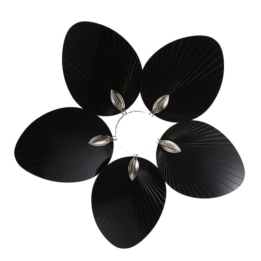 Fabrilamp Chaw DC Fan 24W Nickel/Black 5-Speed 6-Speed 132d C/Remote, Memory and Temp. 3000-4000-6000k 173291534