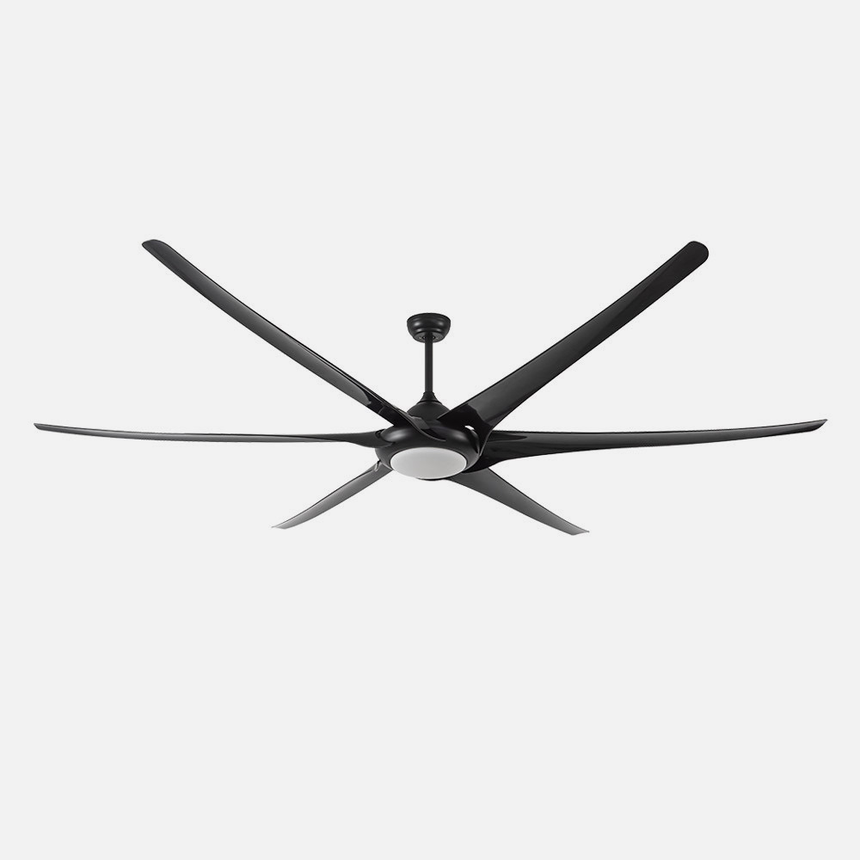 Fabrilamp Moncayo Ventilador techo DC 6 palas negro 30W 198cm 181691609