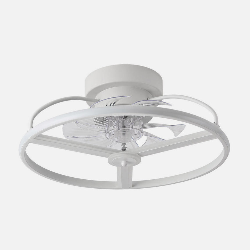 Ventilador de techo con luz Fabrilamp Bora LED blanco 8 palas motor DC Ø50cm 60W — vista 2