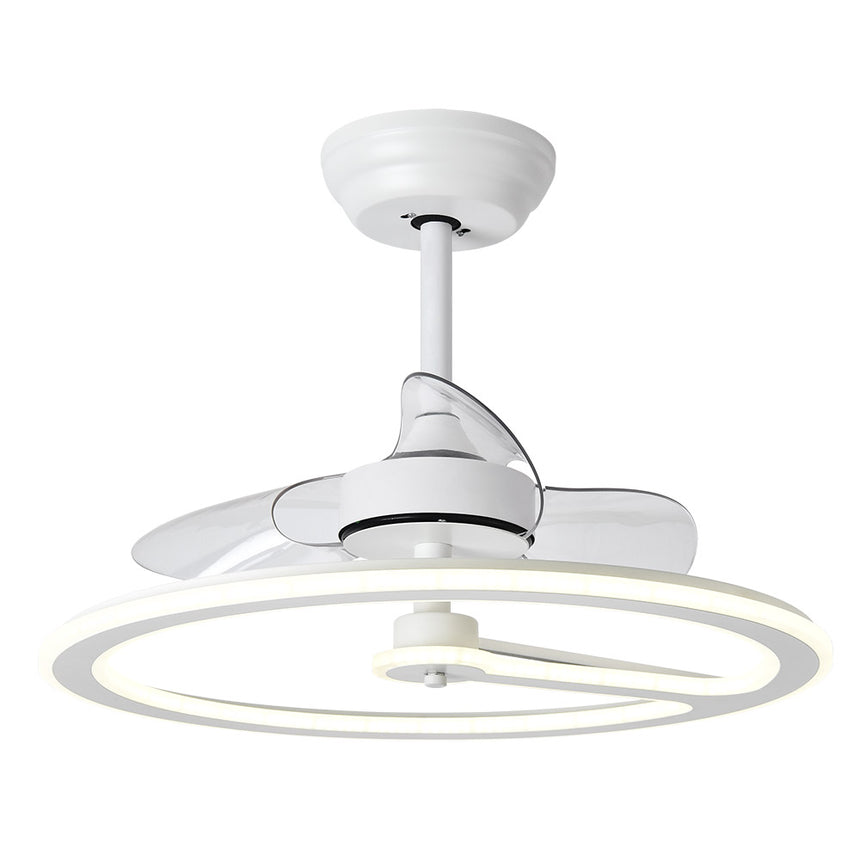 Ventilador de techo con luz Fabrilamp Chom LED blanco 3 palas motor DC Ø62cm 110W — vista 3